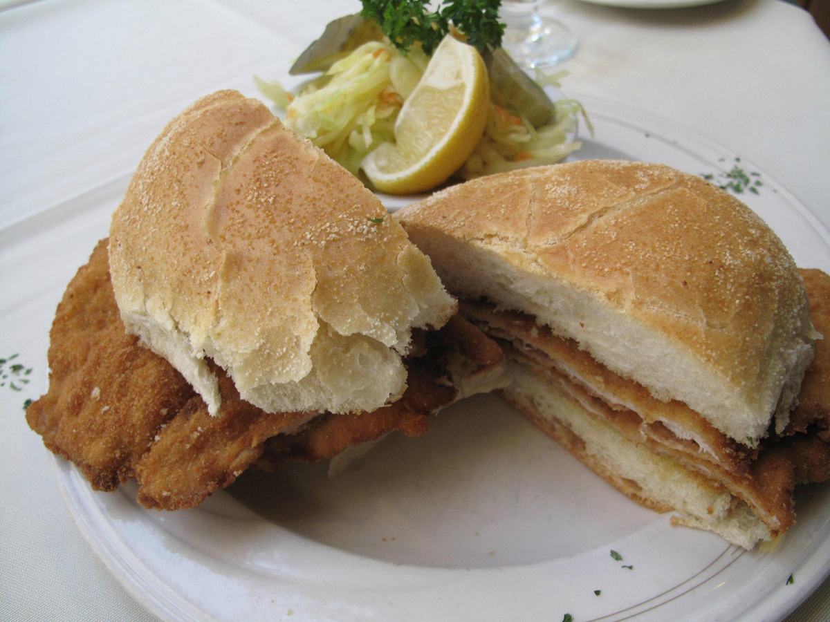 Chicken Schnitzel on a Bun